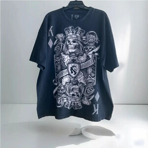 OG Abel Ogabel Crown Rasta Lion Cotton T-Shirt Black Men's Size2XL Pre Owned